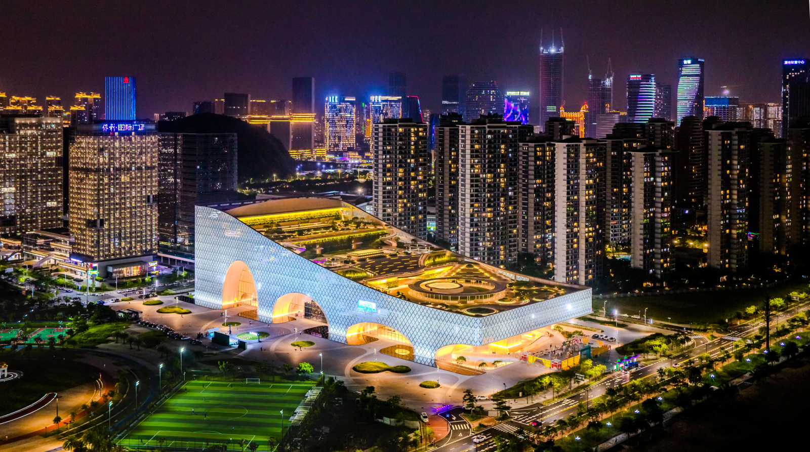 横琴文化艺术中心夜景